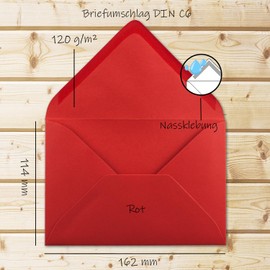 Neuser FarbenFroh Envelopes C6 162 x 114 mm Wet Adhesion