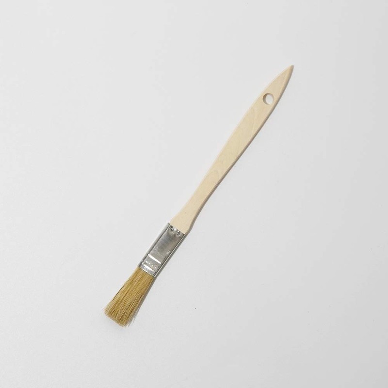 Hake City Brush Gold Roll Rack Brush, Wooden Handle, White