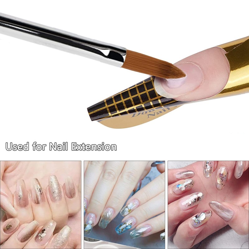 BQAN 3D Kolinsky Nail Art Brush 1Pc #4, Professional nail