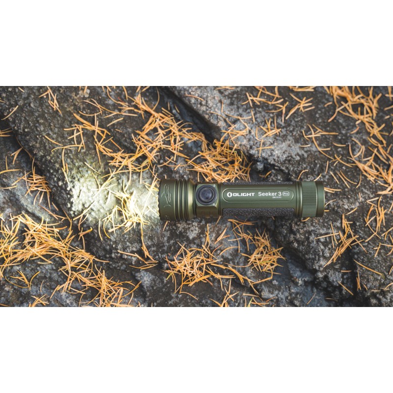Olight Seeker 3 Pro OD Green Rechargeable Waterproof Flashlight, 4200