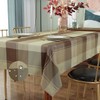 Rectangle Tablecloth 52 x 70 Inch Checkered Table Cloths Spillproof