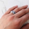 Knot Theory - Anillo de silicona para mujer, diseño de