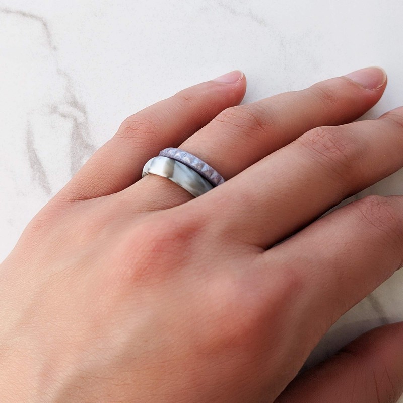 Knot Theory - Anillo de silicona para mujer, diseño de
