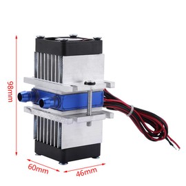 DIY 144W Dual-chip Thermoelectric Peltier Refrigeration TEC1-12706 Cooler with Water Cooling System (Single Cooler)