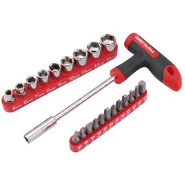 Draper Redline 68841 T-Handle Driver with Sockets and Bits Set (22-Piece)