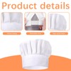 Chef Hat for Adult, Adjustable Elastic Poly-Cotton Kitchen Cooking Cap