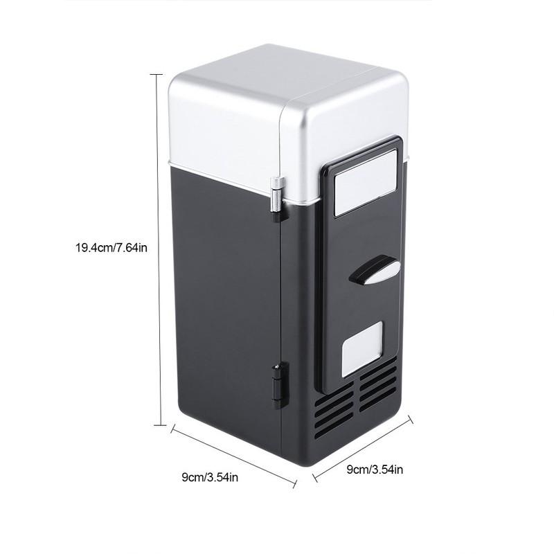 TOPINCN Mini USB Refrigerator Cooler Beverage Drink Cans Refrigerator and