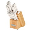 Farberware Edgekeeper Triple Riveted Knife Block Set with Built in