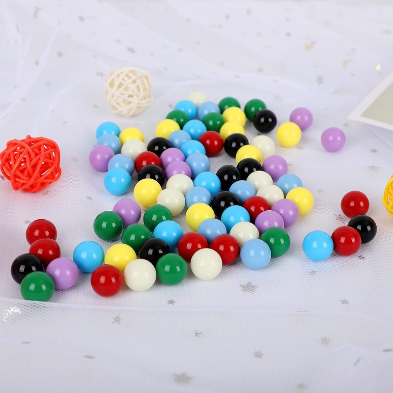Laviesto Game Replacement Marbles,80pcs Solid Color Game Balls for Chinese