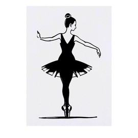 'Ballet Dancer' Temporary Tattoo - Water Resistant, Skin-Safe, Non-Toxic Transfer (TO00068805)