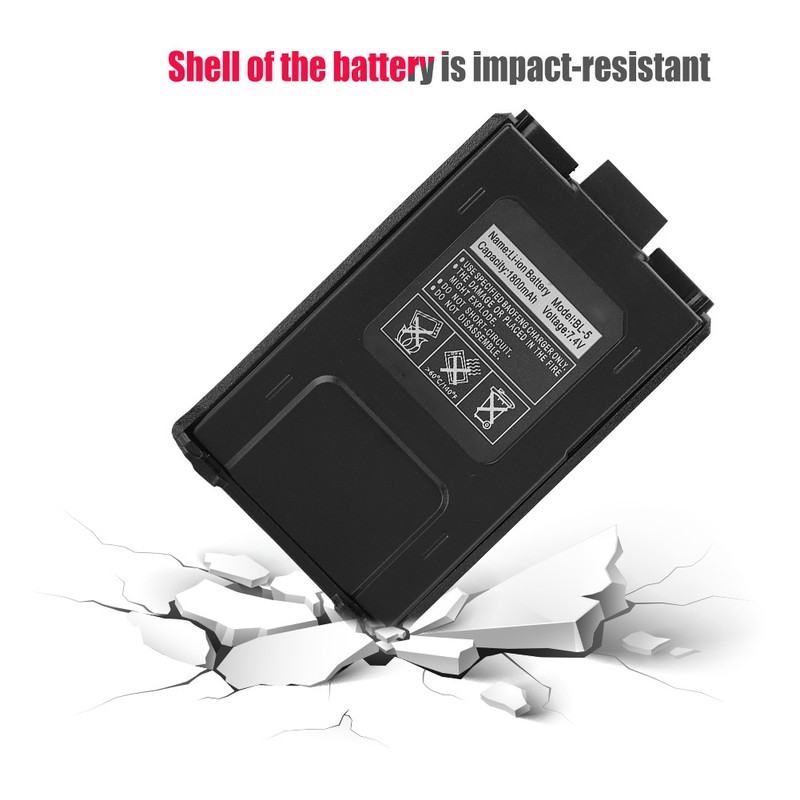 7.4V 1800mAh Li ion Battery For Baofeng UV 5R UV