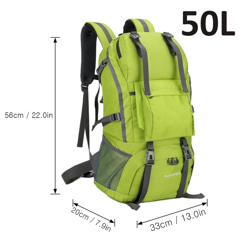 50L Mountaineering Backpack Waterproof Outdoor Running Bag Bicycle Bag Large