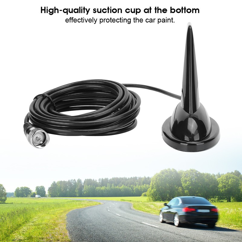 M Connector Antenna UV DualBand Shark Fin High Gain Suction