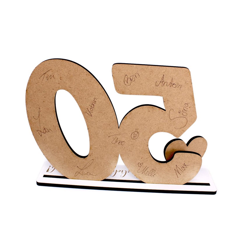Decorative Stand 75th Birthday Money Gift Anniversary Table Decoration to