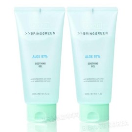 Bring Green [브링그린] 브링그린 알로에 97% 수딩 젤 300ml 2개 Bring Green Aloe 97% Soothing Gel 300ml (2 pcs)