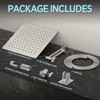 JFJIARUI 10 Inch Metal Rainfall Shower Head with Handheld Spray