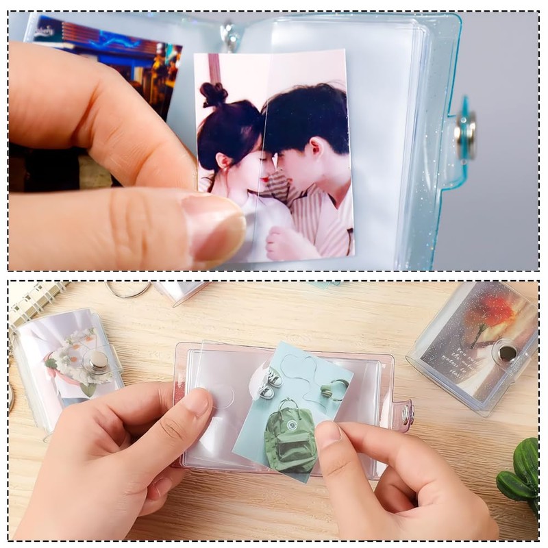 KDSSYFT Mini Photo Album 3 Pack Portable Small Lightweight Photo