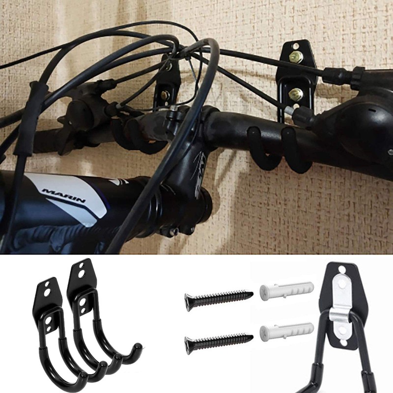 Garage Wall Bracket, 2 Pieces Garage Storage Double Hooks Wall