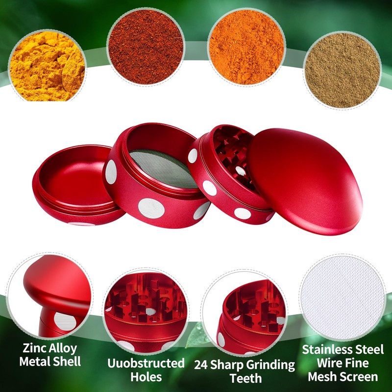 Metal Grinder 50MM Crusher 24 Grinding Teeth Cool Grinder 4