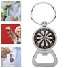 WRITWAA Creative Dartboard Bottle Opener Keychain, Stainless Steel Key Ring,