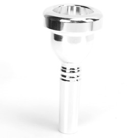 Tenor Large Shank Mouth Piece,Trombone Mouthpiece,Metal 12.7mm 5G Wind Instrument Accessory Replacement (Silver)