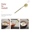 TOYMYTOY All Copper Long Handle Gray Press Brass Hardware Stamp