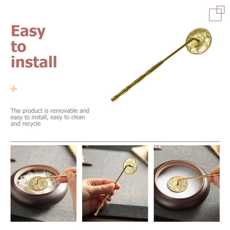 TOYMYTOY All Copper Long Handle Gray Press Brass Hardware Stamp