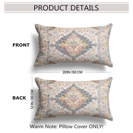 Snylcce Boho Floral Wurf Kissenbezug 30x50 cm Set von 2 Böhmische Vintage Blumen Kissenbezüge Samt Doppelseitiger Druck Dekorative Kissenbezüge für Wohnzimmer Schlafzimmer Sofa Home Decor (Latte)