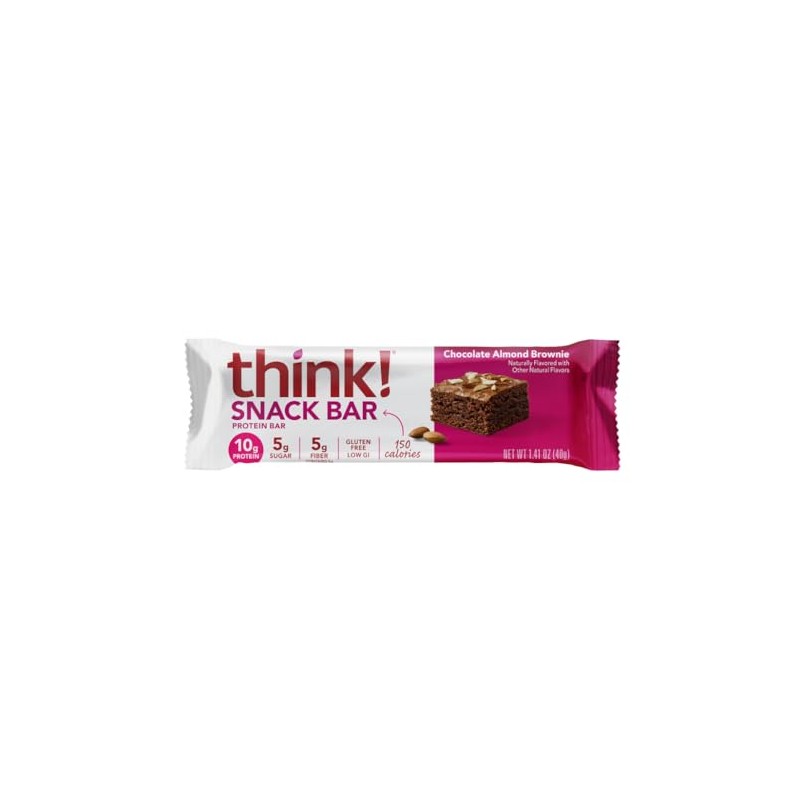think! Protein Bars with Chicory Root for Fiber, Digestive Support,