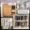 Swpeet 60 Pcs L-Shelf Pins, 6mm Black Support Pegs with