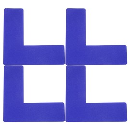 YOKIVE 4 Pcs 5S Location Marking Corner, L Shaped Floor Markers Strikers | Durable for Office Table, Desk, Floor, Steps (Blue, 2x2x0.8-inch)