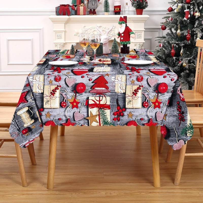 Christmas Table Cloth, Christmas Table Decorations Christmas Tablecloth Table Cover