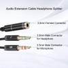 Diyeeni 3.5 mm Hembra a 3.5 mm Doble Macho Cable