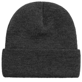 Rosoz Beanie Hats for Men, Slouchy Beanies for Men Knitted Caps for Women Soft Warm Unisex Cuffed Beanie Dark Gray