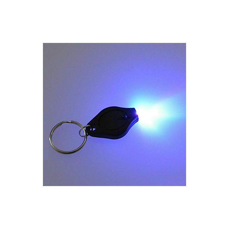 2 x UV Light Keyring Forged Bank Note Fake Money