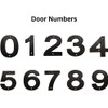 Cast Iron Door Number 1 - Black House Numbers