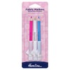 Hemline Stoff-Markierstifte mit Bürste, 3 Stück