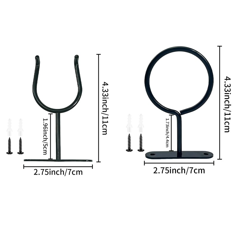 Ticway 1 Set Baseball Bat Wall Mount Metal Holder for
