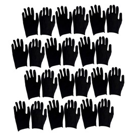 Outanaya Cotton Gloves Safety Gloves Hand Protection for Work Gardening Black Thin m Size