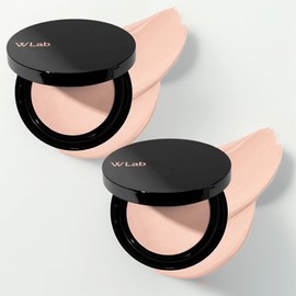 W Lab Selfie Big Cover Cushion, 01 Pink Beige, 2 pieces / 더블유랩 셀피 빅 커버 쿠션, 01 핑크베이지, 2개