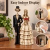 Skeleton Couple Statue for Gothic Home Decor – Resin Bride