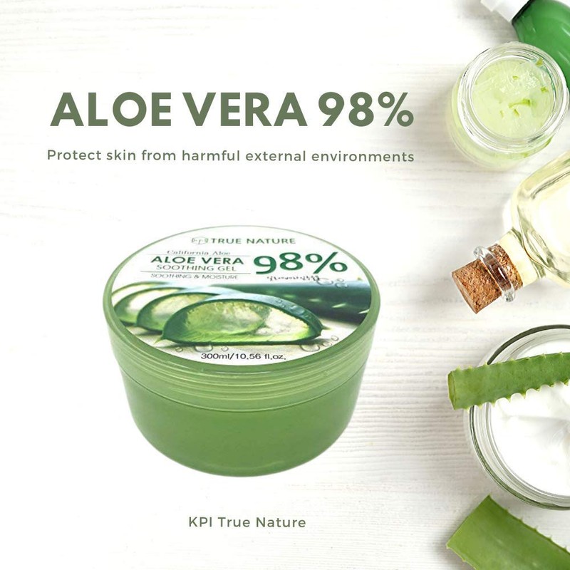 True Nature Soothing & Moisture 98% Aloe Vera Gel face