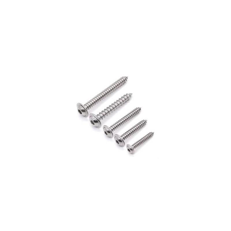 Glvaner (30 pcs) M5 x 30mm Flanged Button Head Socket