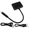 2 in 1 HDMI to HDMI + VGA Adapter with