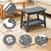 Large HDPE Shower Bench Seat for Shaving Legs, Waterproof Shower