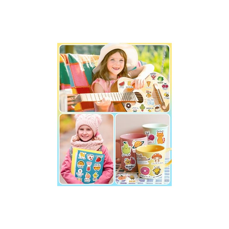 pcnearty 100 Pcs Cute Stickers for Kids, Waterproof Water Bottle