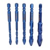 5Pcs Crooked Head Eccentric Drill Special High Strength Twist Bit