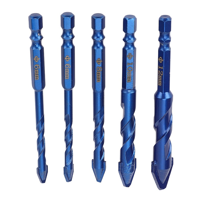 5Pcs Crooked Head Eccentric Drill Special High Strength Twist Bit