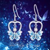 Palpitate Freshwater Pearl Butterfly Earrings for Women Butterfly Dangle Earrings
