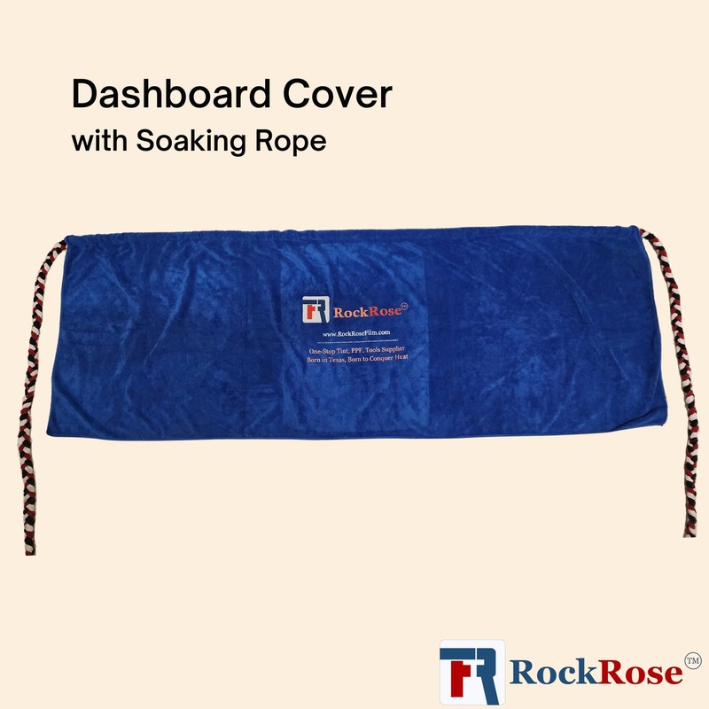 RockRose Windshield Cleaning Car Blue Dashboard Cover Cloth Microfiber Towel